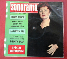 Sonorama N°26 Janvier 1961 Edith Piaf Louis Armstrong Marcel Amont Dany Saval Francis Blanche - Formats Spéciaux