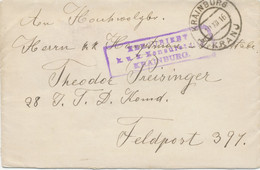 ÖSTERREICH 1916, K2 „KRAINBURG / KRANJ“ (jetzt Slowenien) Und Violetter RA3 „ZENSURIERT K.u.k. Zensurstelle KRAINBURG.“ - Briefe U. Dokumente