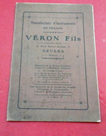Catalogue Instruments De Pesage Véron Fils Nevers Bascules Comptoir, Médicales,Trébuchets,Bascule Pour Bureaux De Tabac - Reclame
