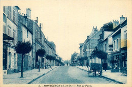 Montgeron * La Rue De Paris * Attelage * Commerces Magasins - Montgeron