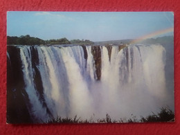 POSTKARTE POSTAL POST CARD MAIN FALLS VICTORIA RHODESIA (ZIMBABWE) CATARATAS...CON MATASELLOS SALISBURY 1968..VER FOTO/S - Zimbabwe