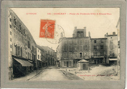 CPA - (63) CUNLHAT - Aspect De La Bascule Sur La Place Du Poids De Ville En 1915 - Cunlhat