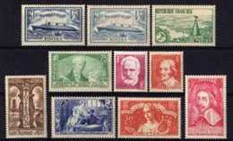 LIQUIDE FRANCE : Y&T 299/308 "ANNEE 1935 COMPLETE 10 VALEURS"  NEUFS SANS CHARNIERE Xx TTB , MNH. - ....-1939