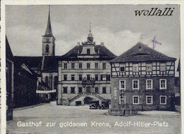 Rarität Iphofen Gasthof Goldene Krone Adolf-Hitler-Platz Julius Echterberg 22.12.1948 - Kitzingen