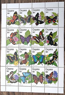 GUYANA Papillons, Butterflies (yvert 2404/19) Serie Complete Neuve Sans Charniere **. MNH - Schmetterlinge