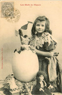 Bergeret * 1903 * Les Oeufs De Pâques * Enfant Oeuf Poupée Poupées Doll Dolls Jeu Jouet - Bergeret