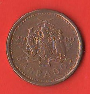 Barbados 1 One Cent 2009 Bronze Coin - Barbades