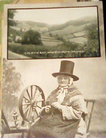 WALES COLWYN BAY  NANT-Y-GLYN VALLEX  WELSHWOMAN E SPINNING WHELL S1910 IO6589 - Denbighshire