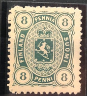Finland 1875 Definitives 8p Perf 11 Mint (*) - Unused Stamps