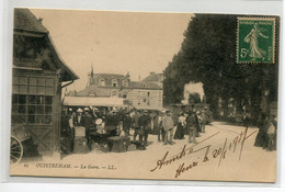 14 OUISTREHAM Le Train Arrive En Gare Voyaggeurs Arret Station  Lignes Luc Sur Mer Et Caen 1907 écrite Timb   / D05 2022 - Ouistreham