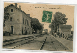 79 MAUZE Le Train Arrive En Gare Voyageurs à Quais écrite  Timbrée Vers 1910   D05 2022 - Other Municipalities