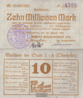 Lich Inflationsgeld City Lich Uncirculated 1923 10 Million Mark - 10 Miljoen Mark