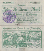 Lich Inflationsgeld City Lich Used (III) 1923 5 Million Mark - 5 Millionen Mark