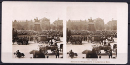 ORIGINALE PHOTO STEREO Ca 1890 * BERLIN - WAHREND DES MITTAGSKONZERTS IM LUSTGARTEN * Selten !! - Stereoscopes - Side-by-side Viewers