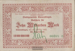 Emmendingen Inflationsgeld City Emmendingen Used (III) 1923 10 Billion Mark - 10 Milliarden Mark