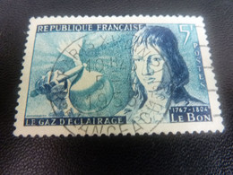 Philippe Le Bon (1767-1804) Gaz D'Eclairage - 5f. - Bleu Et Bleu Clair - Oblitéré - Année 1955 - - Gebruikt