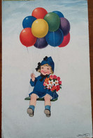 Fritz Baumgarten. Girl With Balloons - Baumgarten, F.