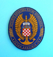 CROATIAN NAVY COLLEGE - Croatia Army Patch * Marine Marina Croatie Armee Ecusson Kroatien Croazia Croacia - Bateaux