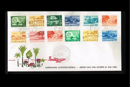 1965 - Suriname FDC ELp2Aab_2aM - Transport - Airplanes [SF063] - Suriname ... - 1975