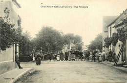 Chaumoux Marcilly * La Rue Principale Du Village * Villageois - Autres & Non Classés