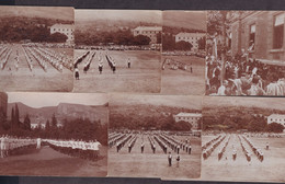 Lot Of Seven Photographs In Format Of Postcards With Display Of Exercise And Parade, Most Likely In Mostar Around The Mi - Sonstige & Ohne Zuordnung