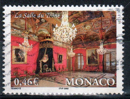 Monaco Single 46c Stamp From 2002 Set To Celebrate Royal Palace. - Oblitérés