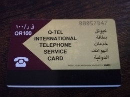 QATAR  PUBLIC TELECOM CORPORATION / PAY PHONE  MAGNETIC/ AUTELCA   Q 100   QTR 5     **9093** - Qatar