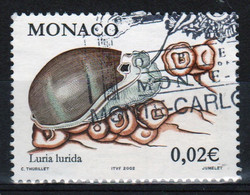 Monaco Single 2c Stamp From 2002 Set To Celebrate Flora And Fauna. - Oblitérés