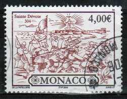 Monaco Single €4.00c Stamp From 2004 To Celebrate 1700th Arrival Of St Devote's In Fine Used. - Usati