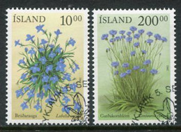 ICELAND  2002 Summer Flowers Used.  Michel 1017-18 - Gebraucht
