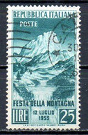 ITALIE. N°657 Oblitéré De 1953. Fête De La Montagne/Barrage. - Montagnes