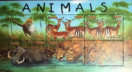 Zambia 2001 Animals Sheetlet MNH - Non Classés