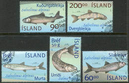 ICELAND  2002 Fishes Of Lake Thingvellir Used.  Michel 1012-16 - Gebraucht