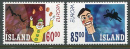 ICELAND  2002 Europa: Circus MNH / **.  Michel 1009-10 - Ungebraucht