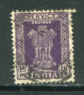 INDE- Service Y&T N°28- Oblitéré - Timbres De Service