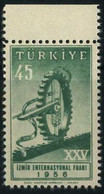 Türkiye 1956 Mi 1482 MNH Symbol Of Izmir Fair | Gear With Flag Ribbon, Emblem Of The Fair - Altri & Non Classificati