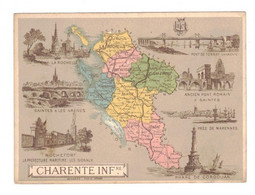 1) CHROMO Librairie Hachette Département De La Charente-Inférieure (17) La Rochelle Saintes Marennes St-Jean-d'Angély - Sonstige & Ohne Zuordnung