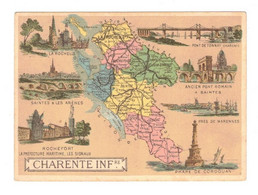 2) Chromo Département De La Charente-Maritime (17) La Rochelle Marennes Jonzac Saintes Cordouan St-Jean-d'Angély - Andere & Zonder Classificatie