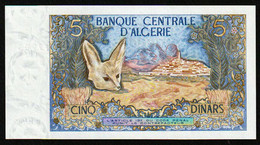 ALGERIE: 5 Dinars. N° 126. Le Fennec. Date: 01/11/1970. Etat: NEUF - Algerije