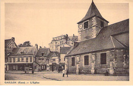 27 - GAILLON : L'Eglise ( Commerce - Magasin De Nouveautés - Confection ) - CPA - Eure - Other & Unclassified