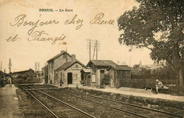 Dreuil Les Amiens * La Gare * Ligne Chemin De Fer De La Somme - Andere & Zonder Classificatie