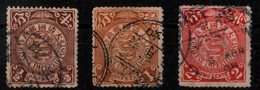 ! Imperial China, Chine, 3 Dragon Stamps, Used, Drachen, Mi.-Nr. 47-49 - Gebruikt