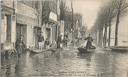 CPA - Inondation De 1910 - Quai D'Asnières - Arnières