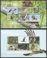 RAROTONGA Cook Islands  2018 - Oiseaux Rapaces, Aigles, Hiboux - 12 Val Neufs // Mnh - Cook