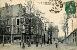 Fontenay Sous Bois * Avenue De La République * Pharmacie Commerciale * Café A L'Arrivée Des Tramways - Fontenay Sous Bois