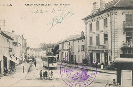 Brasserie Herrmann à Champigneulles Tramway Tram 1916 Cachet Militaire Convoi Auto Section T.M. 497 - Caffé