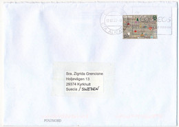 Mi 5400 Solo Cover Abroad / NVI Christmas - 17 February 2022 CTA Alicante - Storia Postale