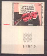 Superbe Coin De Feuille Série Artistique Raoul Dufy YT 1459 De 1965 Sans Trace Charnière - Non Classificati