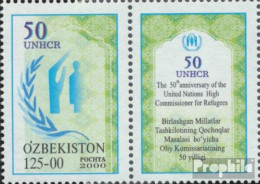 Usbekistan 265Zf Mit Zierfeld (kompl.Ausg.) Postfrisch 2000 Flüchtlingskommissar - Ouzbékistan