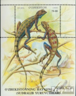 Usbekistan Block22 (kompl.Ausg.) Postfrisch 1999 Reptilien - Ouzbékistan